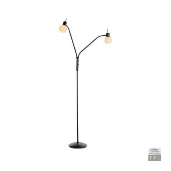 JUST LIGHT.-LOKI Φωτιστικό δαπέδου LED μαύρο ΚΩΔ.-SL12158-18