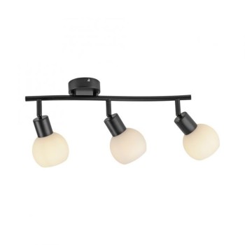 JUST LIGHT.-LOKI Φωτιστικό οροφής LED μαύρο ΚΩΔ.-SL12152-18