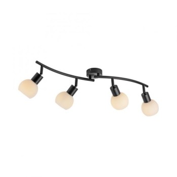 JUST LIGHT.-LOKI Φωτιστικό οροφής LED μαύρο ΚΩΔ.-SL12154-18