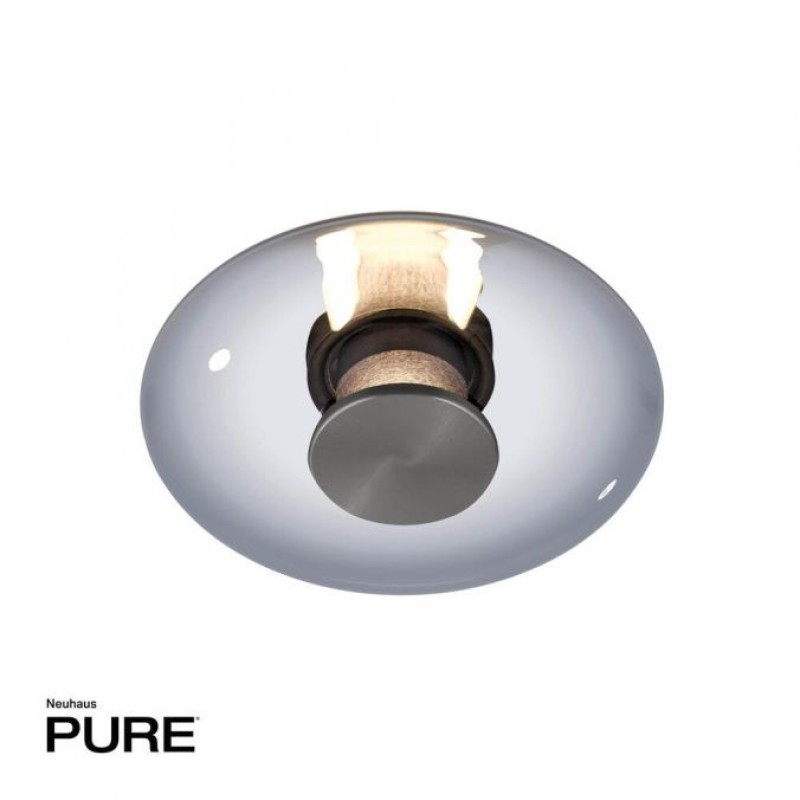 Paul Neuhaus-PURE VITRUM Επιτοίχιο φωτιστικό LED γκρι ΚΩΔ.-SL6082-15
