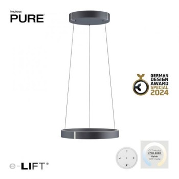 Paul Neuhaus-PURE E-Clipse Κρεμαστό φωτιστικό γκρι LED ΚΩΔ.-SL2560-15