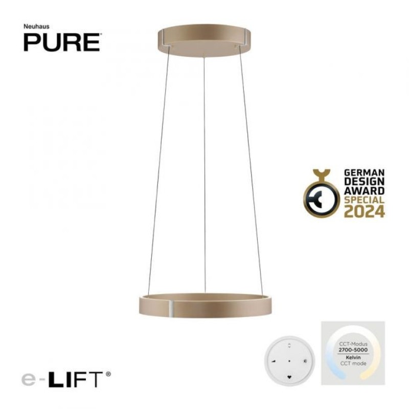 Paul Neuhaus-PURE E-Clipse Κρεμαστό φωτιστικό μπρονζέ LED ΚΩΔ.-SL2560-97