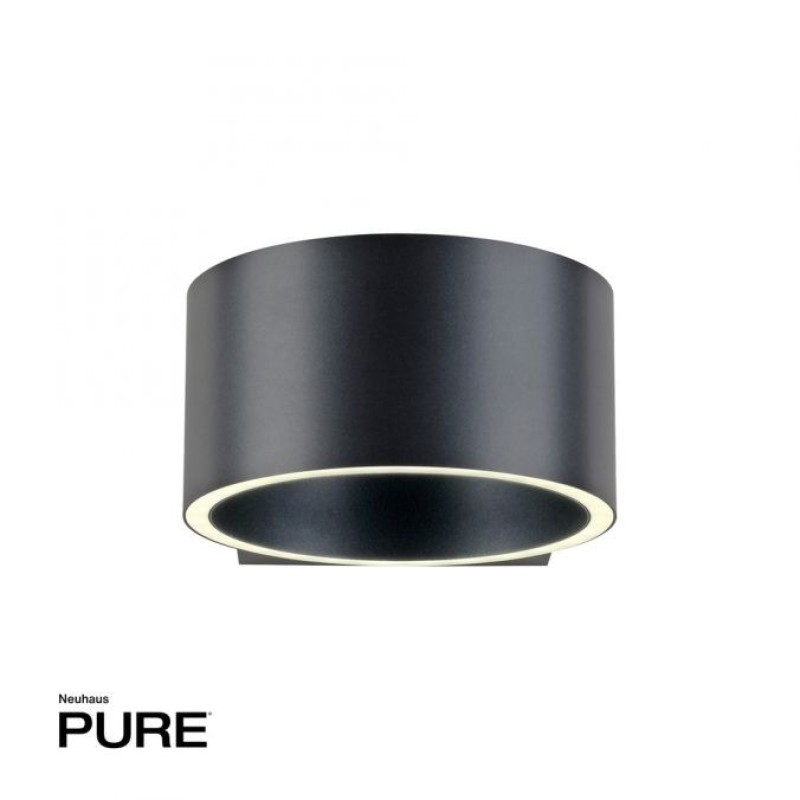 Paul Neuhaus-PURE Clipse Φωτιστικό τοίχου LED γκρι ΚΩΔ.-SL8561-15