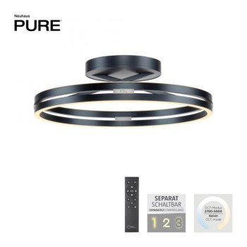 Paul Neuhaus-PURE Loop Φωτιστικό οροφής LED γκρι ΚΩΔ.-SL6552-15