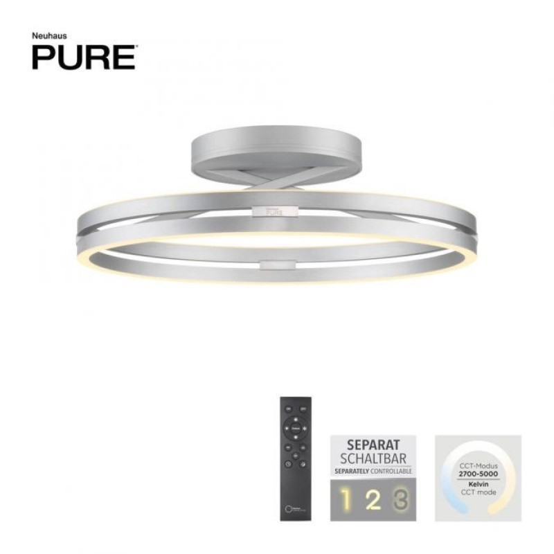 Paul Neuhaus-PURE Loop Φωτιστικό οροφής LED αλουμινίου ΚΩΔ.-SL6552-95