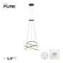 Paul Neuhaus-PURE E-Flying Rings Κρεμαστό φωτιστικό LED γκρι  ΚΩΔ.-SL2566-15