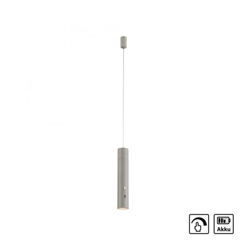 JUST LIGHT.-Attach Κρεμαστό φωτιστικό LED greige ΚΩΔ.-SL18281-40