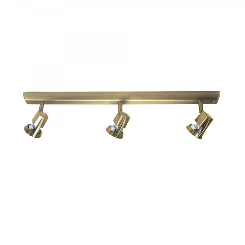 Cristal Record-Arco 3 Σποτ Φωτιστικό οροφής GU10 Brushed Brass ΚΩΔ.-002-2000-3-056