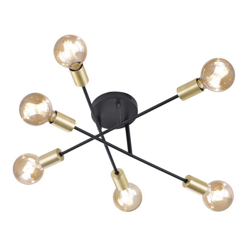 TRIO LIGHTING - Cross Φωτιστικό οροφής 6xE27 ΚΩΔ.-606700632