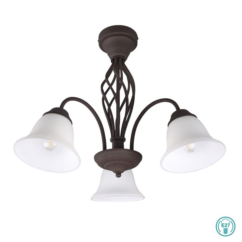 TRIO LIGHTING - RUSTICA Κρεμαστό φωτιστικό 3xΕ14 ΚΩΔ.-601000324