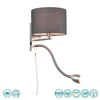 TRIO LIGHTING - Hotel Επιτοίχιο φωτιστικό 1xE14 & 1xLED ΚΩΔ.-271170211