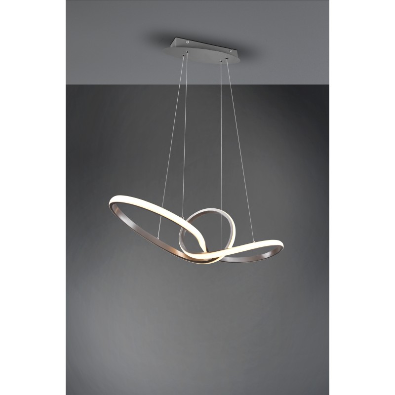 RL Lighting - Sansa Φωτιστικό Κρεμαστό LED (3000K) Νίκελ Ματ ΚΩΔ.-R32751107