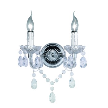 RL Lighting - Luster Φωτιστικό Επιτοίχιο 2xE14 Χρώμιο ΚΩΔ.-R25072000