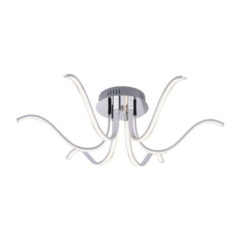 JUST LIGHT.-VALERIE Φωτιστικό οροφής LED χρώμιο ΚΩΔ.-SL15342-17