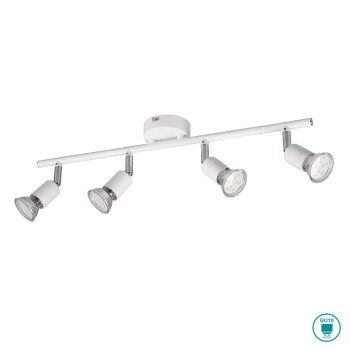 RL Lighting - Paris Φωτιστικό οροφής σποτ 4xGU10 Λευκό Ματ ΚΩΔ.-R80914031
