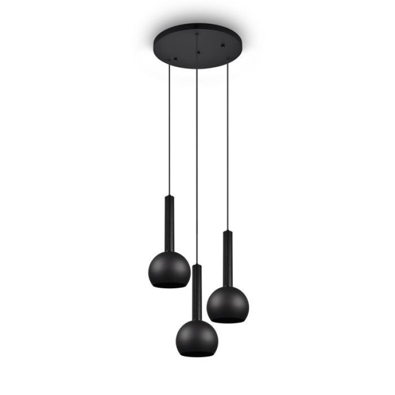 CINQUE Lighting- CILIANA Κρεμαστό φωτιστικό 3xE27 Μαύρο Ματ ΚΩΔ.-316330332