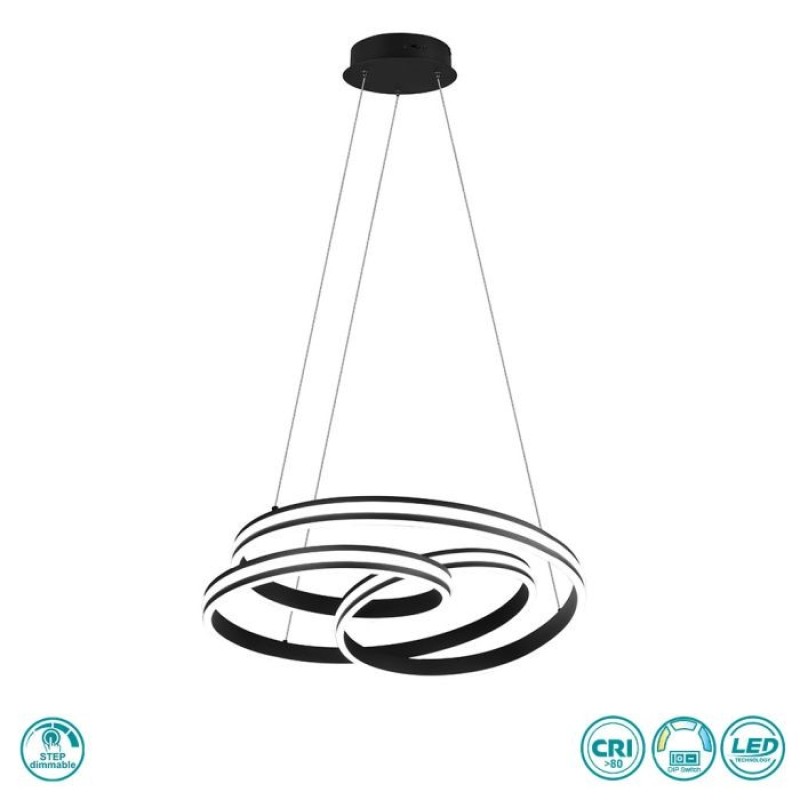 TRIO LIGHTING - Yara Κρεμαστό φωτιστικό LED Μαύρο Ματ ΚΩΔ.-326210132