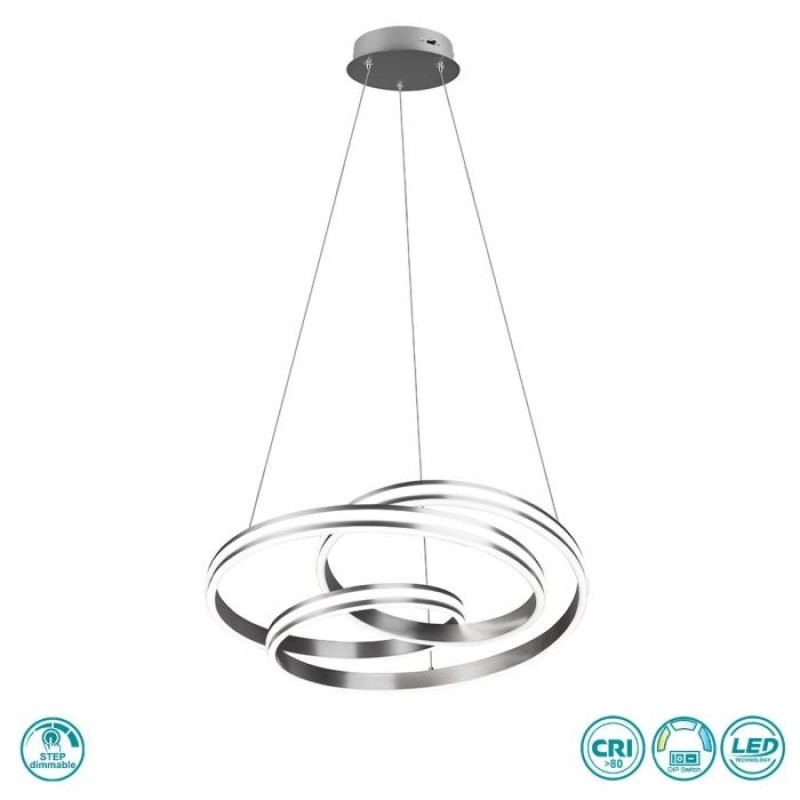 TRIO LIGHTING - Yara Κρεμαστό φωτιστικό LED Νίκελ Ματ ΚΩΔ.-326210107