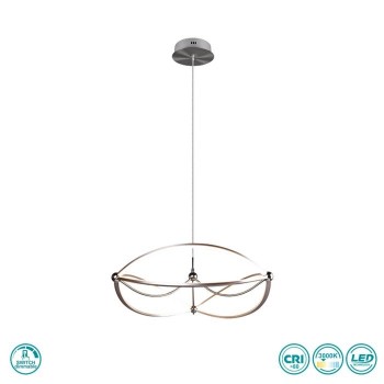 TRIO LIGHTING - Charivari Κρεμαστό φωτιστικό LED Χρυσό Ματ ΚΩΔ.-321210108