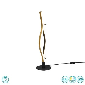 TRIO LIGHTING - Blaze Επιτραπέζιο φωτιστικό LED Χρυσό Ματ-Μαύρο Ματ ΚΩΔ.-541210208