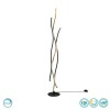 TRIO LIGHTING - Blaze Φωτιστικό δαπέδου LED Χρυσό Ματ-Μαύρο Ματ ΚΩΔ.-441210308