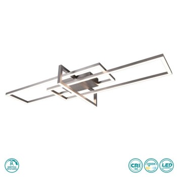 TRIO LIGHTING - Salinas Φωτιστικό οροφής LED Νίκελ Ματ ΚΩΔ.-620310307