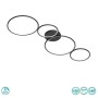TRIO LIGHTING - Rondo Φωτιστικό οροφής LED Μαύρο Ματ ΚΩΔ.-622610432