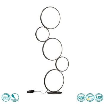 TRIO LIGHTING - Rondo Φωτιστικό δαπέδου LED Μαύρο Ματ ΚΩΔ.-422610532