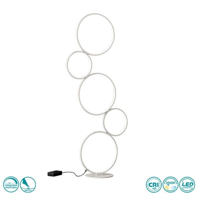 TRIO LIGHTING - Rondo Φωτιστικό δαπέδου LED Λευκό Ματ ΚΩΔ.-422610531