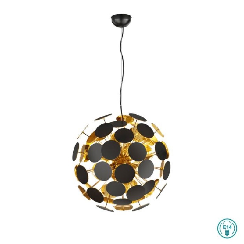 TRIO LIGHTING - Discalgo Κρεμαστό φωτιστικό 6xE14 Μαύρο Ματ ΚΩΔ.-309900632