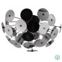 TRIO LIGHTING - Discalgo Φωτιστικό οροφής 3xE14 Μαύρο Ματ με Χρώμιο Γυαλί ΚΩΔ.-609900357