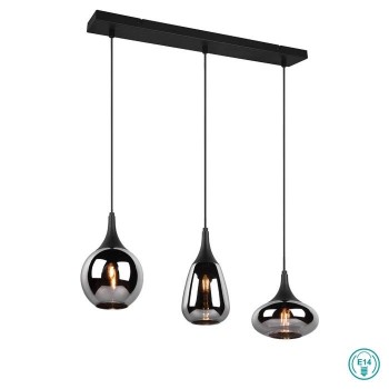 TRIO LIGHTING - Lumina Κρεμαστό φωτιστικό 3xE14 Μαύρο Ματ ΚΩΔ.-317000332