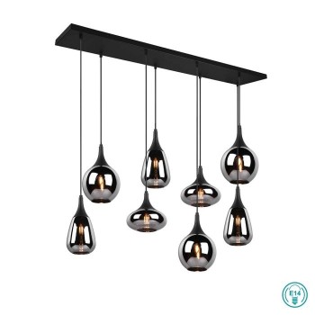 TRIO LIGHTING - Lumina Κρεμαστό φωτιστικό 8xE14 Μαύρο Ματ ΚΩΔ.-317000832