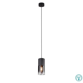 TRIO LIGHTING - Robin Κρεμαστό φωτιστικό 1xE27 Μαύρο-Φιμέ ΚΩΔ.-310600132