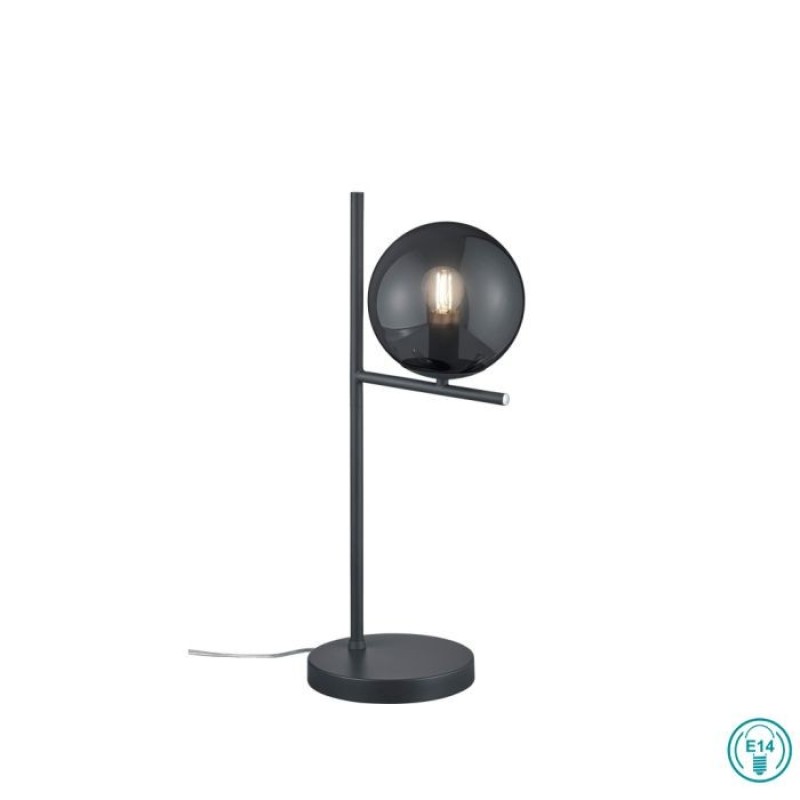 TRIO LIGHTING - Pure Επιτραπέζιο φωτιστικό 1xE14 Ανθρακί ΚΩΔ.-502000142