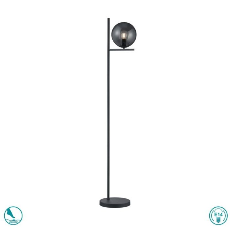 TRIO LIGHTING - Pure Φωτιστικό δαπέδου 1xE14 Ανθρακί ΚΩΔ.-402000142