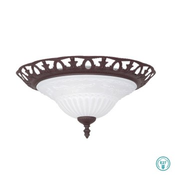 TRIO LIGHTING - RUSTICA Φωτιστικό οροφής 2xE27 Σκουριά Χαλκού ΚΩΔ.-6102021-24