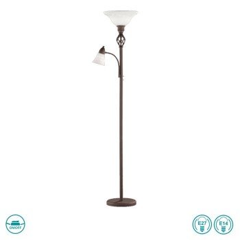 TRIO LIGHTING - RUSTICA Φωτιστικό Δαπέδου1xE27/1xE14, Σκουριά Χαλκού ΚΩΔ.-4602021-24