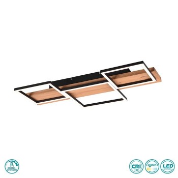 TRIO LIGHTING - Harper Φωτιστικό οροφής LED Μαύρο Ματ ΚΩΔ.-622910332