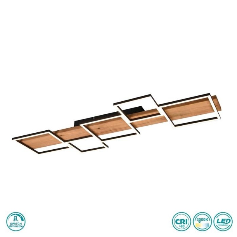 TRIO LIGHTING - Harper Φωτιστικό οροφής LED Μαύρο Ματ ΚΩΔ.-622910532