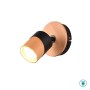 TRIO LIGHTING - Aruni Επιτοίχιο φωτιστικό 1xGU10 Ξύλο - Μαύρο Ματ ΚΩΔ.-801170132