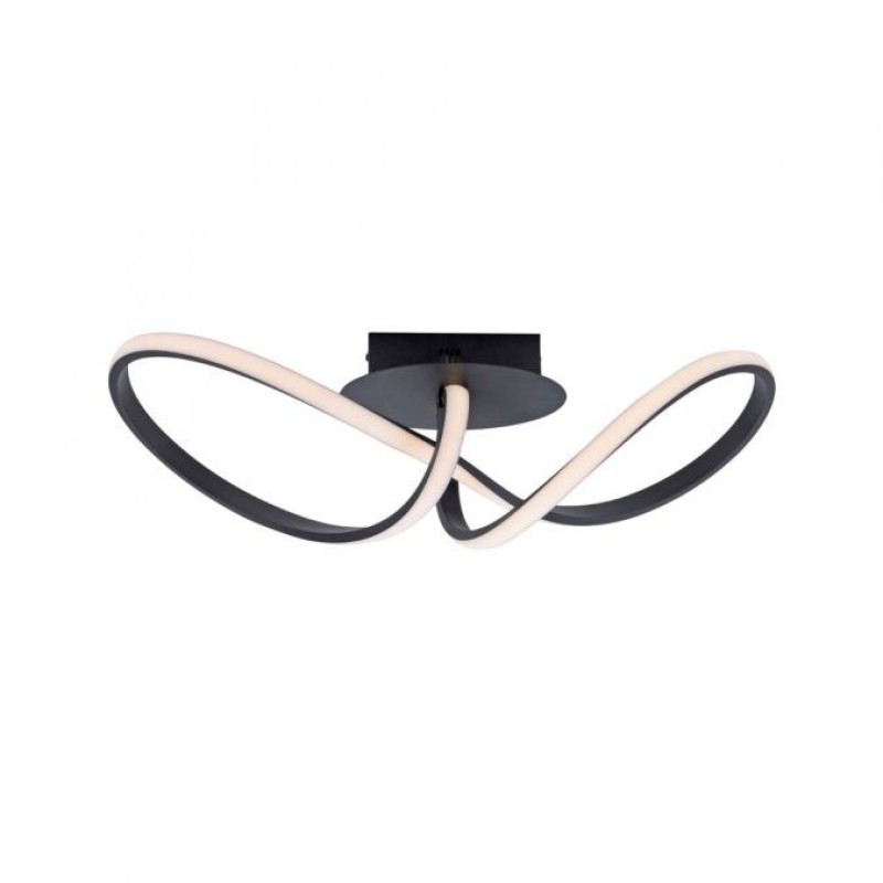 JUST LIGHT.-MARIA Φωτιστικό οροφής LED μαύρο ΚΩΔ.-SL15403-18