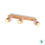 TRIO LIGHTING - Aruni Φωτιστικό οροφής 3xGU10 Ξύλο - Λευκό Ματ ΚΩΔ.-801100331