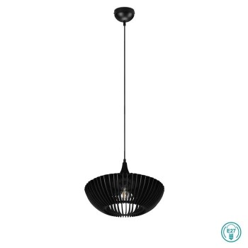 TRIO LIGHTING - Colino Κρεμαστό φωτιστικό 1xE27 Μαύρο Ματ Ξύλο ΚΩΔ.-315900132
