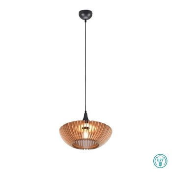 TRIO LIGHTING - Colino Κρεμαστό φωτιστικό 1xE27 Φυσικό Ξύλο ΚΩΔ.-315900142