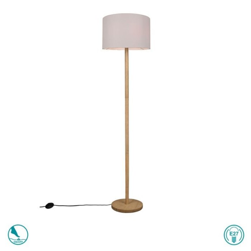TRIO LIGHTING - Korba Φωτιστικό δαπέδου 1xE27 Ξύλο ΚΩΔ.-401200101