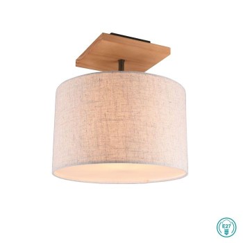 TRIO LIGHTING - Elmau Φωτιστικό οροφής 1xE27 Ξύλο ΚΩΔ.-602100130