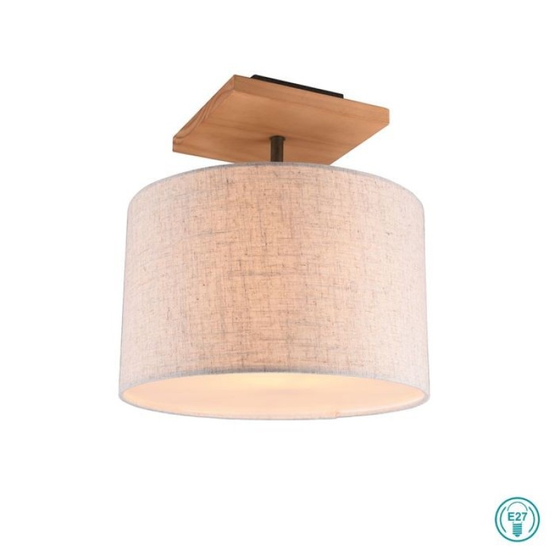 TRIO LIGHTING - Elmau Φωτιστικό οροφής 1xE27 Ξύλο ΚΩΔ.-602100130