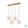 TRIO LIGHTING - Elmau Κρεμαστό φωτιστικό 4xE27 Ξύλο ΚΩΔ.-302100430