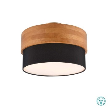 TRIO LIGHTING - Seasons Φωτιστικό οροφής 2xE14 Μαύρο ΚΩΔ.-611500202